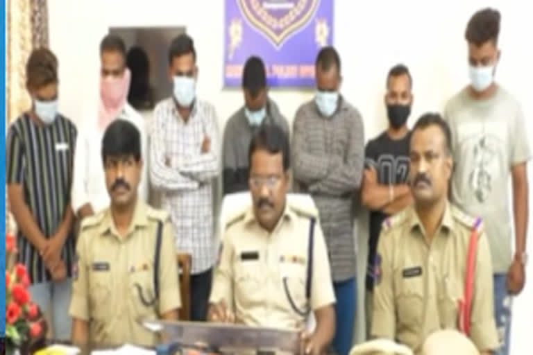 mancherial police attack on Brothels and some people were arrested