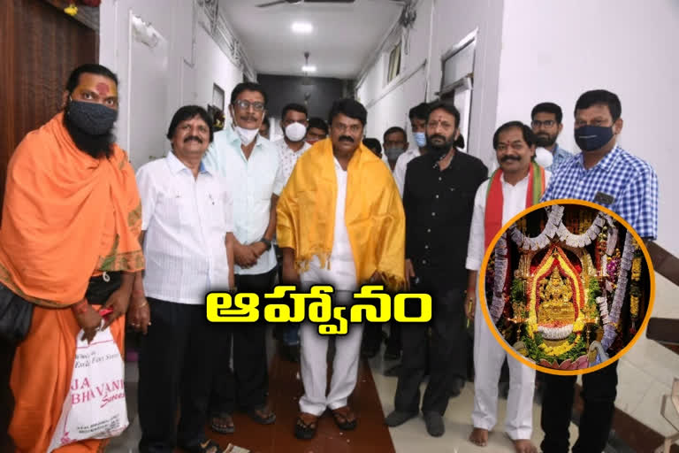 temple management invite talasani srinivas yadav for navaratri celebrations