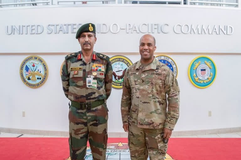 Lt General Satinder K Saini  Major General Ronald P Clark  US Indo-Pacific Command  India Army vice-chief meets US Indo-Pacific commander  ലഫ്റ്റനന്‍റ് ജനറൽ എസ്. കെ. സൈനി  യുഎസ് ഇന്തോ-പസഫിക് കമാൻഡ്  ചീഫ് ഓഫ് സ്റ്റാഫ് മേജർ ജനറൽ റൊണാൾഡ് പി. ക്ലാർക്ക്  കരസേനാ മേധാവി ലഫ്റ്റനന്‍റ് ജനറൽ സതീന്ദർ കെ സൈനി