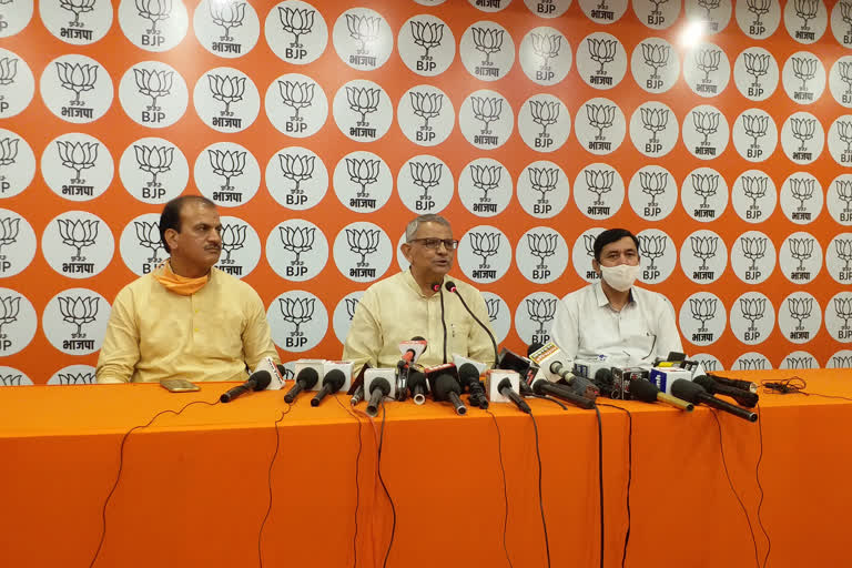 kc Bangar press confrence on  baroda by election