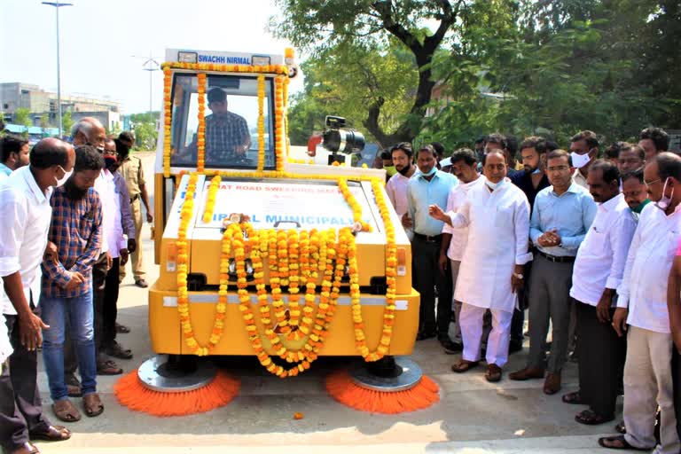 minister indrakaran reddy on development programs in nirmal