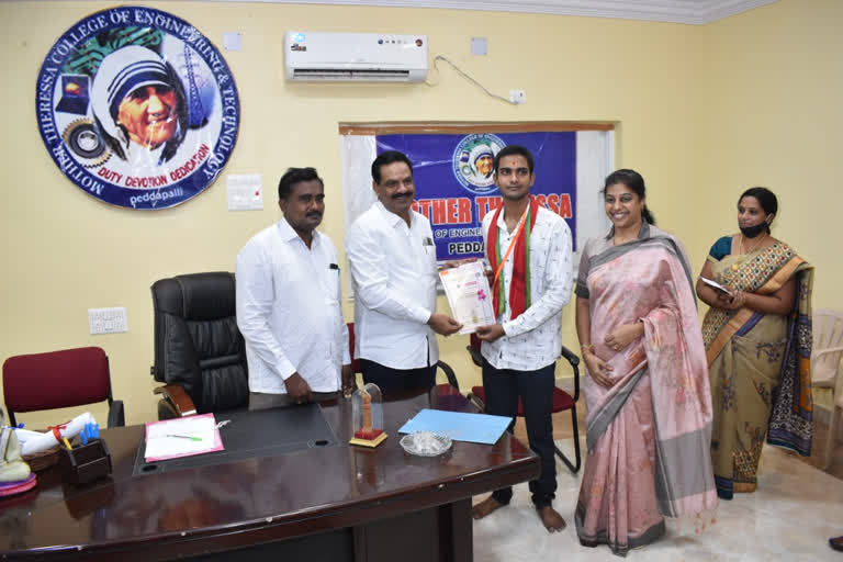 peddapalli additional collector visit mother teresa college