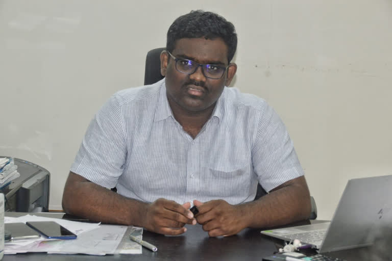 collector rajeev gandhi hanumanthu review meeting with officials