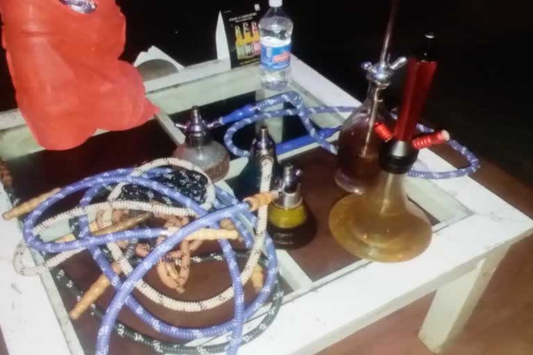 Jaipur news, illegal hookah bar, police raid