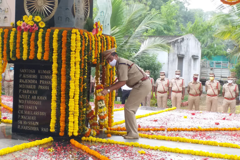 police Martyrs' Remembrance Day celebrations in warangal urban district