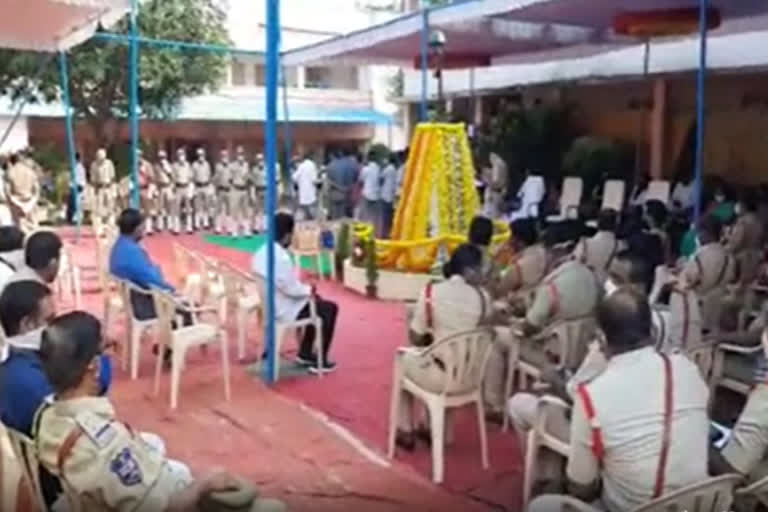 police Martyrs' Day celebrations in jagtial district