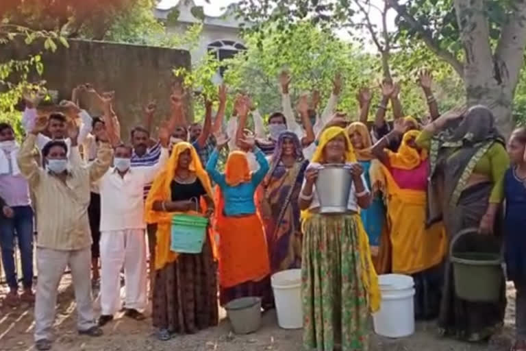 Dausa news, Villagers protested, water problem