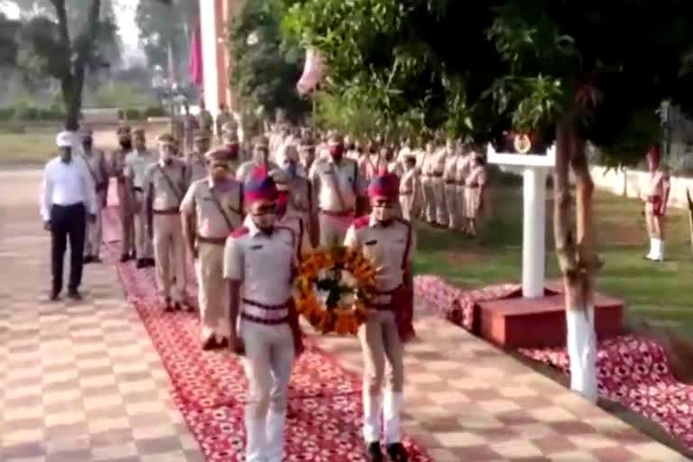 tribute to martyred police officers in kurukshetra on police commemoration day