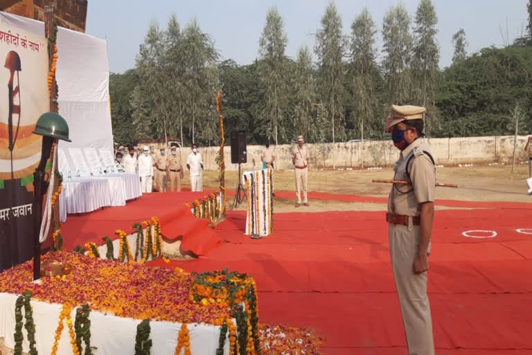 tributes paid to martyred policemens on national police commemoration day in dadri