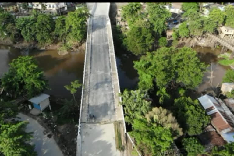 hanging bridge open at nagaon