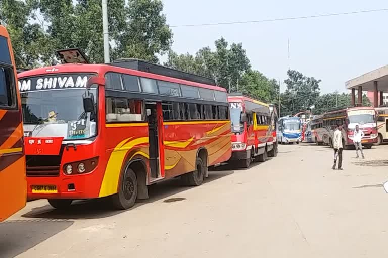 Bus operators upset in chhattisgarh