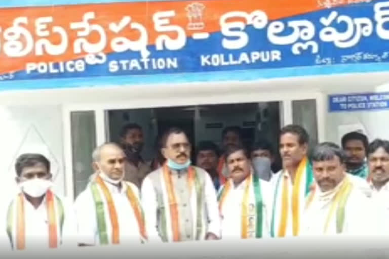 congress mp mallu ravi arrested in kollapur