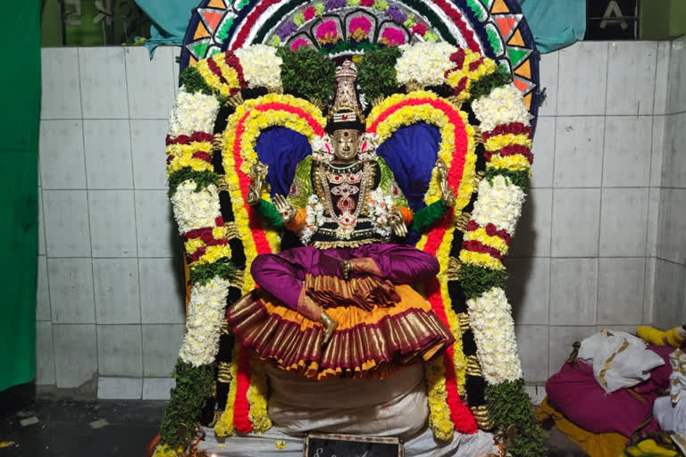 Aretamma in the decoration of Sri Vishnu Durga