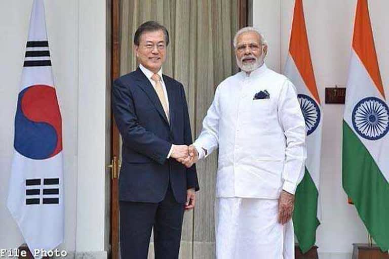 Modi held talks with the Prime Minister of South Korea