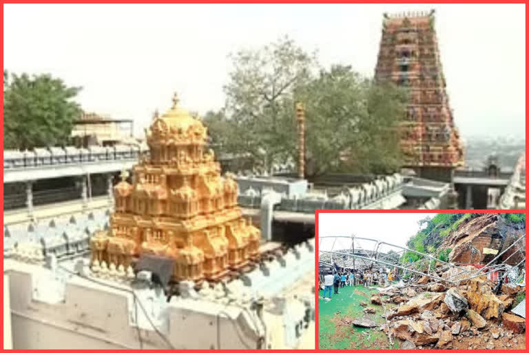 Authorities have taken action in view of the mountains break at vijayawada durga temple