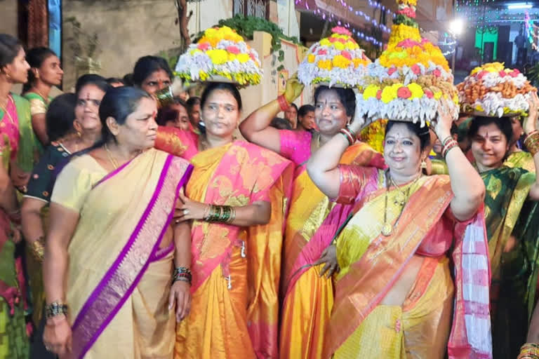 Navaratri celebrations in Nizamabad