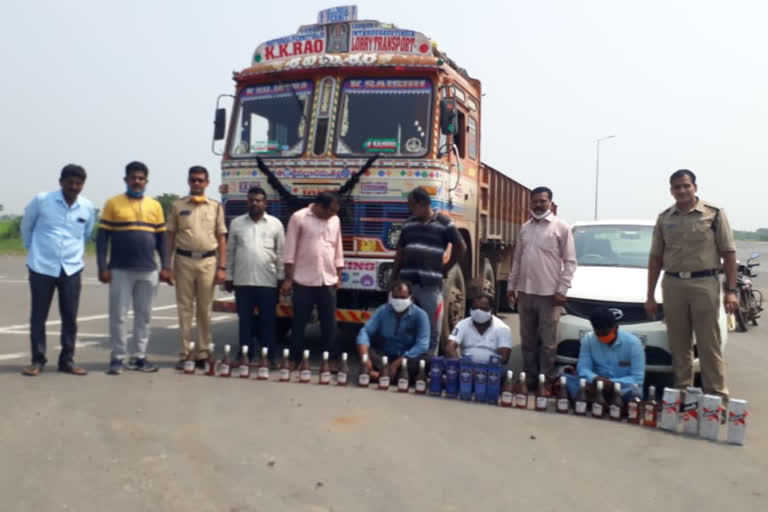 Seized of Telangana liquor smuggled