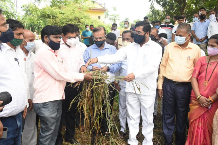 minister eknath shinde visit flood affected area