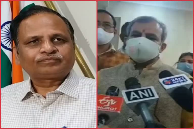 aadesh gupta targeted satyendar jain on plasma therapy