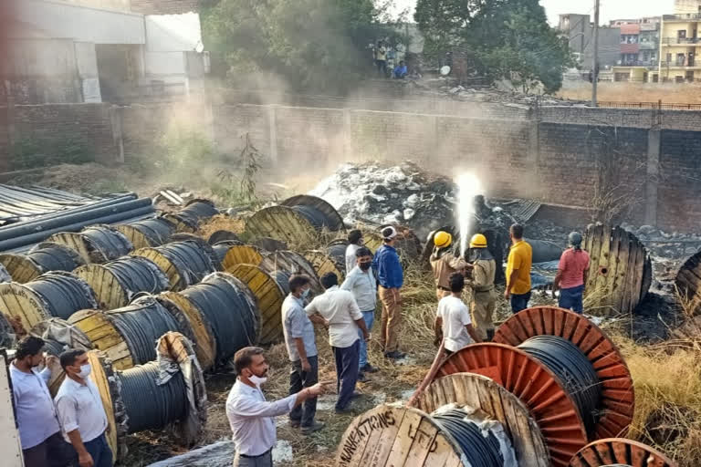 fire broke out industry in baddi