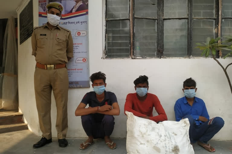 Noida police arrested three thieves