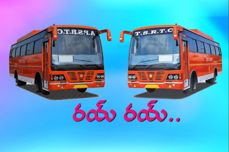 inter state bus services between telangana and Andhra Pradesh