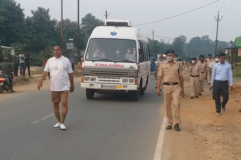 DIG and SP march to take physical test of head constable in surguja