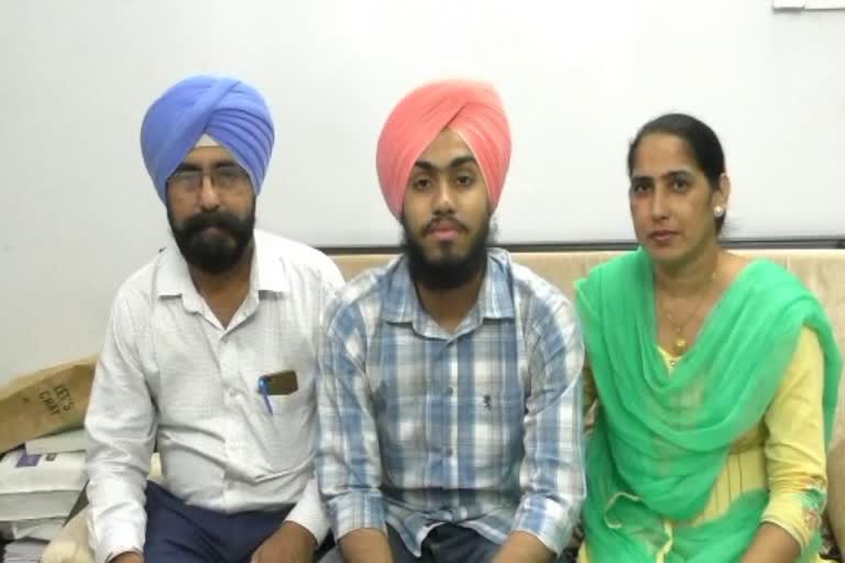 Gurkirat Singh of Sirsa got 15 rank in NEET exam