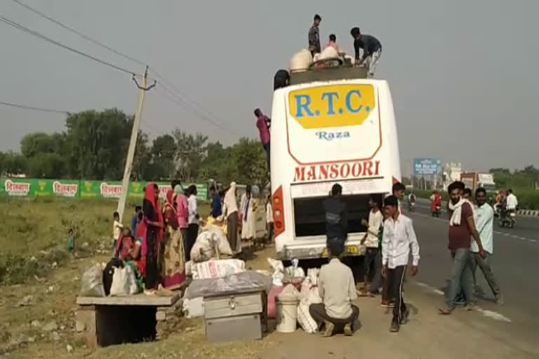 Workers returning rajasthan, मजदूर वापस कर रहे पलायन