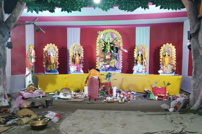 Durga puja at Nalbari amid covid protocol