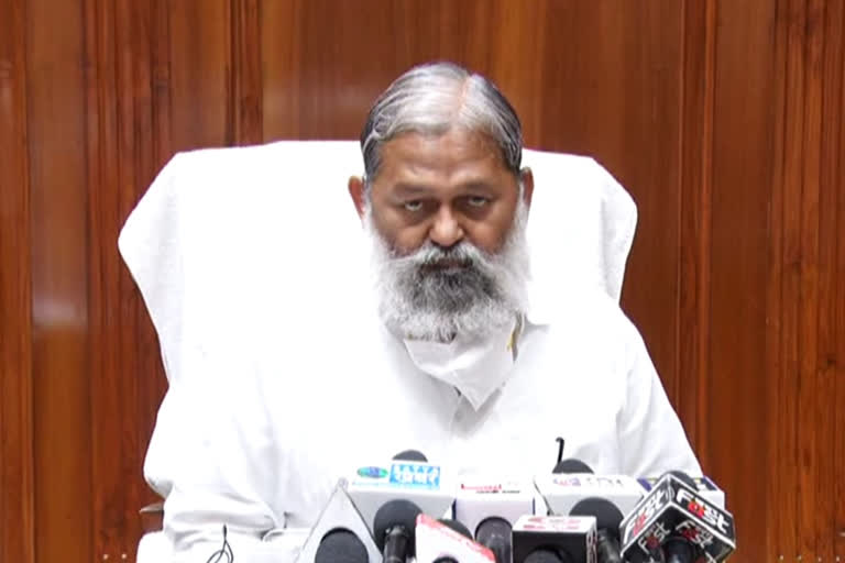 health and home minister anil vij