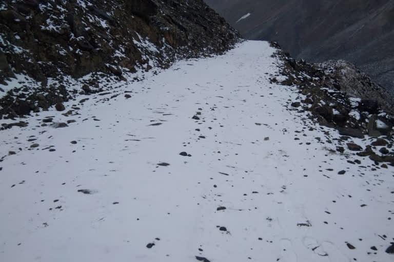 snowfall in lahaul