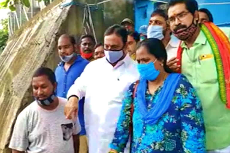 mla danam distributed money to flood victims