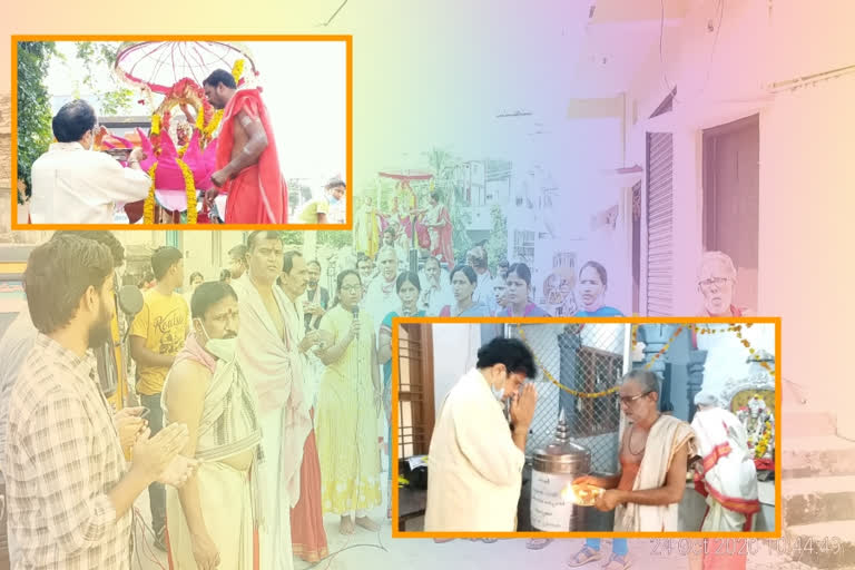 mla sridhar babu navaratri special puja at Manthani in peddapalli district