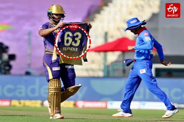 kkr batsman nitish rana dedicates his fifty his father in law who passed away yesterday