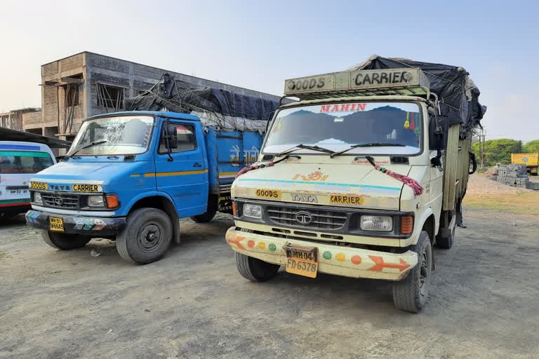 Two trucks seized