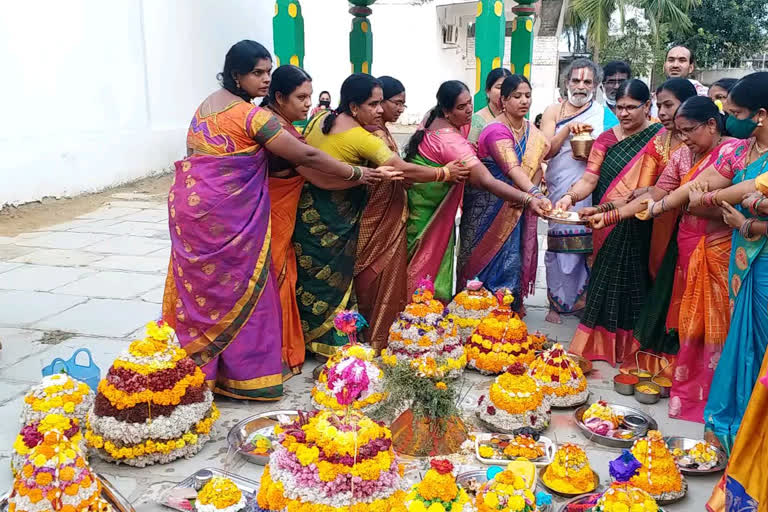 bathukamma celebrations in medak district