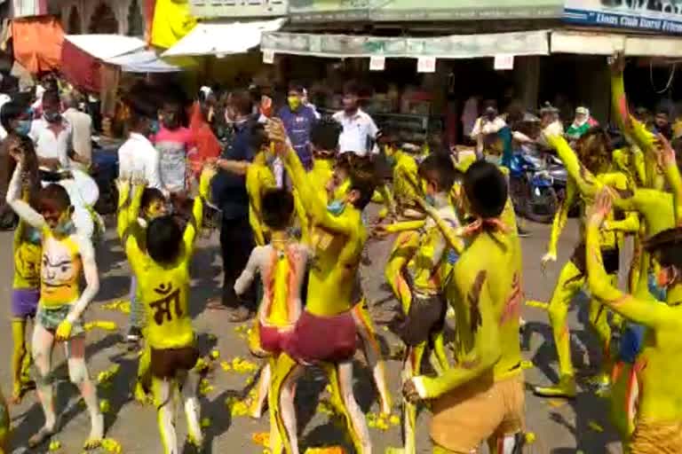 sher nrty organize in Itarsi on occasion of Navratri