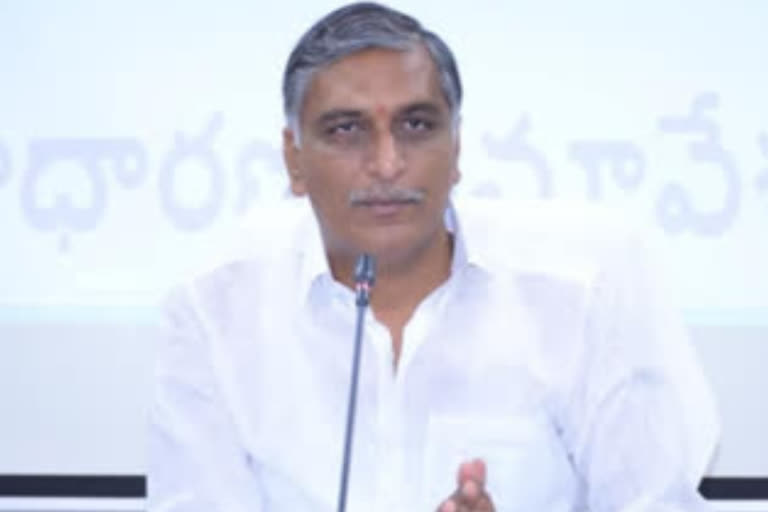 Minister Harish Rao met NRIs celebrating Bathukamma through Zoom