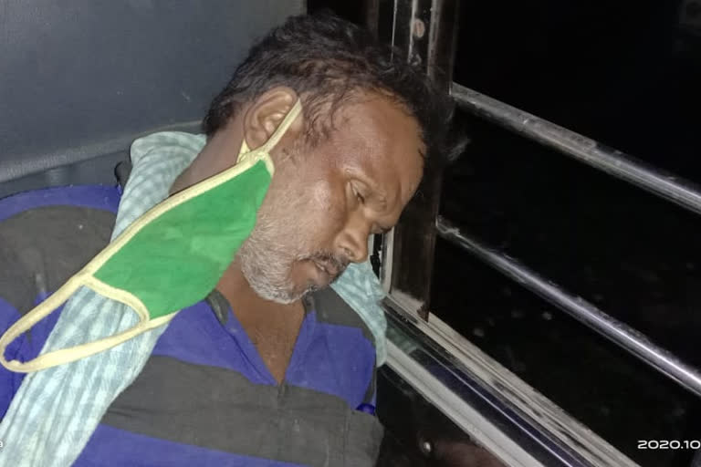 man died due to heart stroke in rtc bus at piduguralla