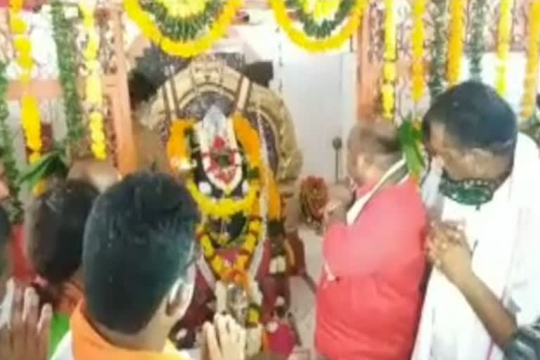 minister Gangula on the occasion of Vijayadashami