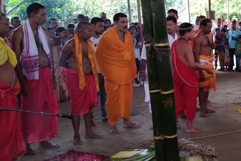 Sacrifice tradition posponed at belsar bilweswar shaktipith of Nalbari