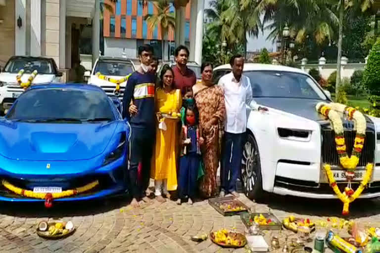 mlc-mtb-nagaraj-ayudha-pooja-for-luxury-cars