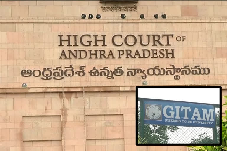 High Court hearing on demolition of gitam university constructions