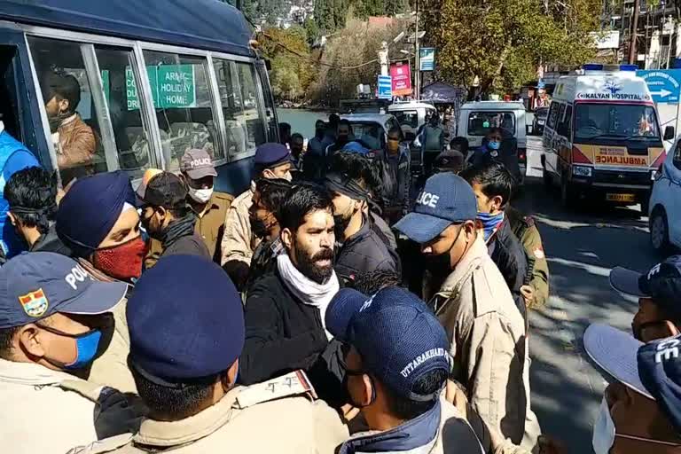 Congress protest against unemployment