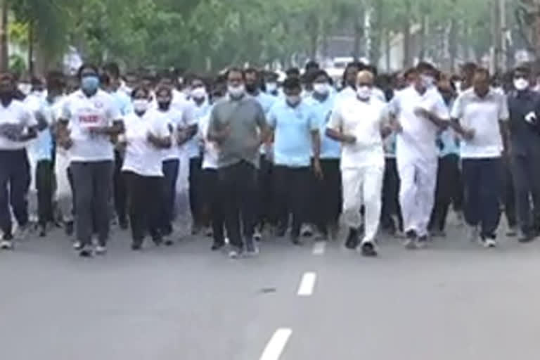 run for unity rally in srikakulam