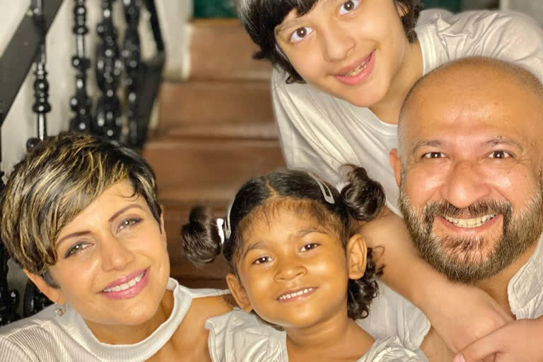 Mandira Bedi adopts 4 YO girl child, introduces her on Instagram