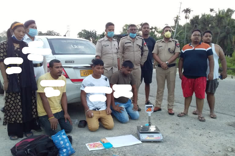 4 suppliers detained with heroin in  Bishwanath