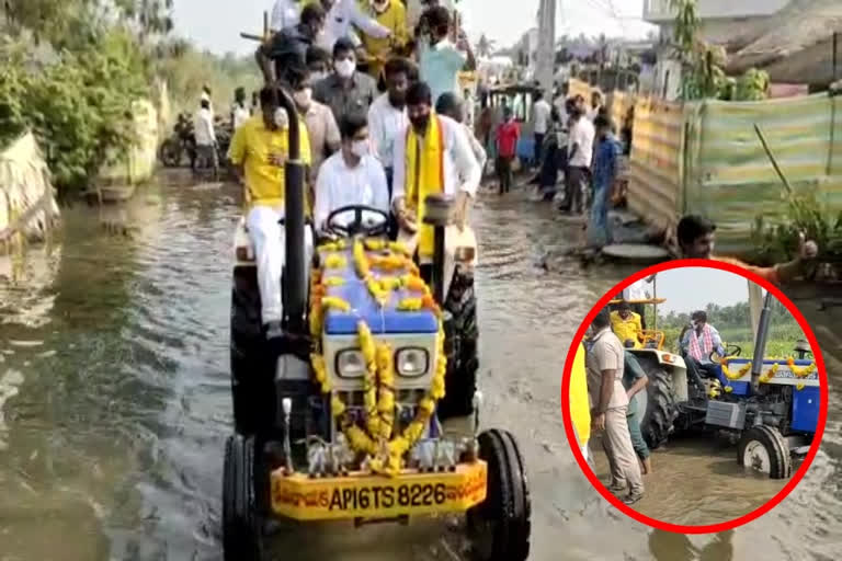 నారా లోకేశ్​కు త్రుటిలో తప్పిన ప్రమాదం.. ఊపిరి పీల్చుకున్న కార్యకర్తలు