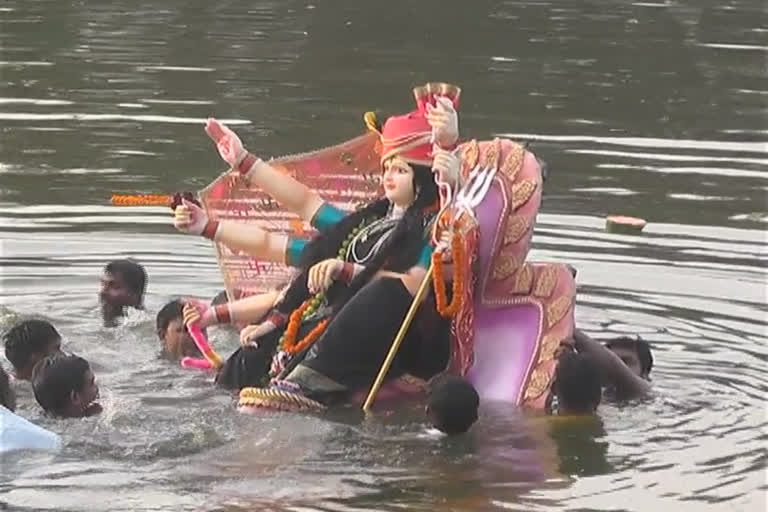 immersion of goddess durga